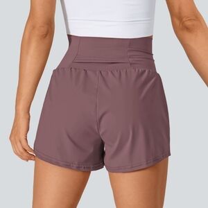 Halara Womens Deep Tea Brown Shorts